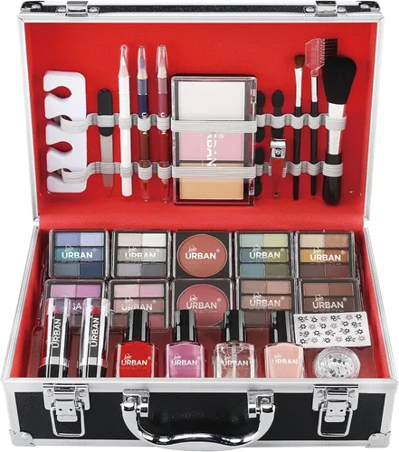 76pc Kosmetikkoffer Vegan Make-Up Trage Box Beauty Kosmetik Set Reise Freundlich