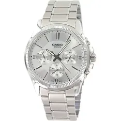 Herren Uhr Casio MTP-1375D-7ADF - Silber/Silber
