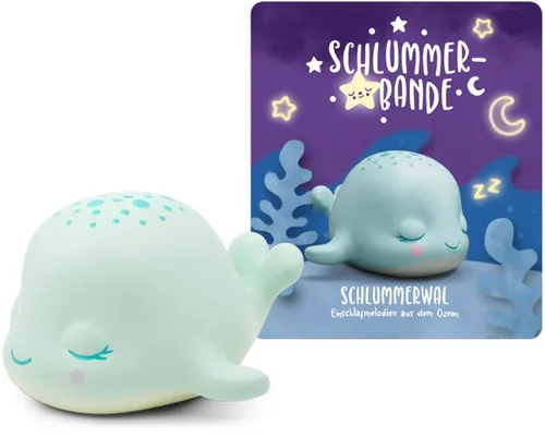 Tonies Schlummerbande Schlummerwal - Kinder-Musikbox für entspannende Einschlafmelodien, perfekt für Kinder ab 3 Jahren und fördert eine ruhige Schlafumgebung.