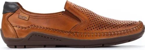 Pikolinos 06H-3126 Azores Herren Halbschuhe Slipper Leder, Größe: 44 EU, Braun - Herren-Slipper aus hochwertigem Glattleder mit herausnehmbarer Lederdecksohle für optimalen Tragekomfort. Ideal für Büro und Freizeit, dank flexibler, rutschfester Sohle und seitlichen Gummizügen für einfaches An- und Ausziehen.