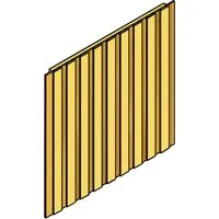 Carport-Seitenwand SKANHOLZ, beige (natur) - Außenanbau, stabile Seitenwand aus 20mm Deckelschalung für erhöhten Sichtschutz und Schutz vor Wind, ideal für SKAN HOLZ Carports, Maße: 230cm x 220cm.