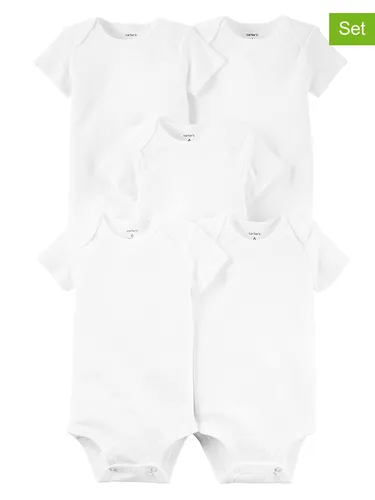 carter's 5er-Set: Bodys in Weiß, Größe 74, Baby