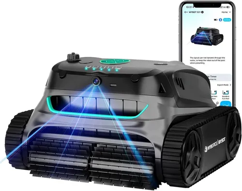 WYBOT S2 Solar Vision kabelloser Poolroboter - Effizienter kabelloser Poolroboter mit Solarenergie. Der WYBOT S2 bietet intelligente Navigation und ein effektives Filtersystem für eine gründliche Reinigung von Wasseroberfläche und Boden.