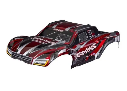 Traxxas 10211-RED Karosserie Maxx Slash rot mit Aufkleber - Karosserien für RC-Autos, robust und stylisch mit auffälligem Design für maximale Performance und individuelles Styling.
