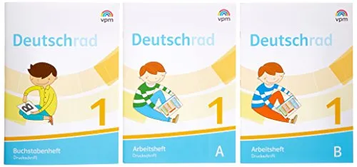 vpm Deutschrad 1. Arbeitsheft und Buchstabenheft Druckschrift (Paket). Klasse 1 (Deutsch, Verlag für pädagogische Medien im Ernst Klett Verlag, 2018) (K5 070310536)