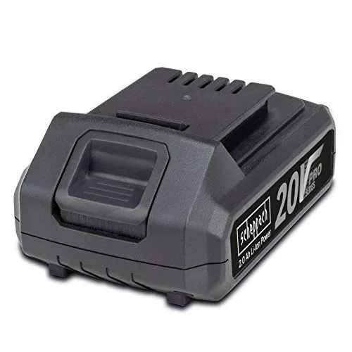 Scheppach BA2.0-20ProS Ersatzakku | 20V Lithium-Ionen Akku mit 2Ah Kapazität - Werkzeugakkus mit 2Ah Kapazität für 20V Pro Series Geräte. Leicht und ohne Memory-Effekt, ideal für eine lange Lebensdauer und flexible Nutzung ohne Wartezeiten.