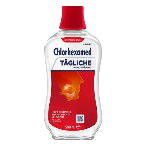 CHLORHEXAMED Mundspülung 0,06% 500 ml - Mundspülung mit antibakterieller Wirkung zur Unterstützung der Mundpflege. Ideal zur täglichen Anwendung für ein frisches Mundgefühl und zum Schutz des Zahnfleisches.