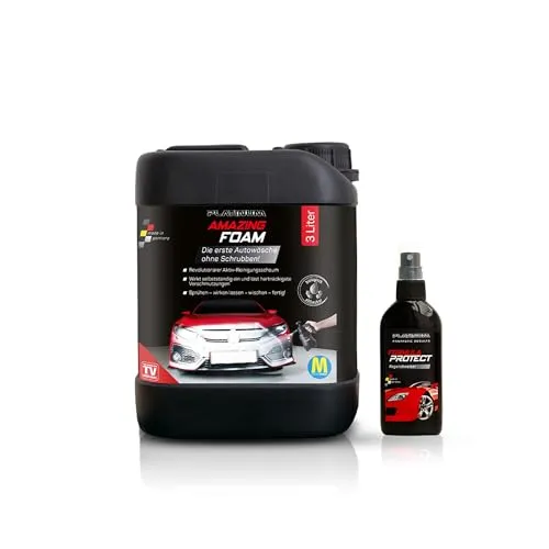 Mediashop Platinum Amazing Foam 3 Liter Nachfüllkanister – Effektiver Autoreiniger - Reinigungsknetmasse, entfernt hartnäckigen Schmutz mit Aktiv-Schaum und sorgt für strahlenden Glanz – auch als Cockpitreiniger geeignet.