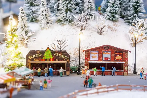 Faller 272021 2 Weihnachtsmarktbuden