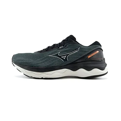 Mizuno Herren Wave Skyrise 3 Laufschuhe, Black Silver Orangecopper, 42 EU - Laufschuhe mit maximalem Komfort und extra Tempo. Die flexible Sohle sorgt für optimalen Halt und passt sich perfekt den Bedürfnissen des Läufers an.