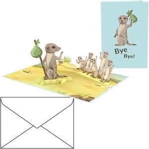 papercrush® Pop-Up Karte Abschied „Mach's Gut“ - Lustige 3D Abschiedskarte für Kollegen zum Jobwechsel, Ruhestand oder Rente - Schöne Grußkarte zur Verabschiedung von Erzieher, Lehrer oder Praktikant