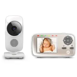 Motorola Baby MBP 667 Connect - WLAN Video Babyphone mit 2.8" Farbdisplay - Babyphone mit WLAN, 300 Meter Reichweite und App-Steuerung. Genießen Sie die Zweiwege-Kommunikation und die Temperaturüberwachung für Ihr Baby.