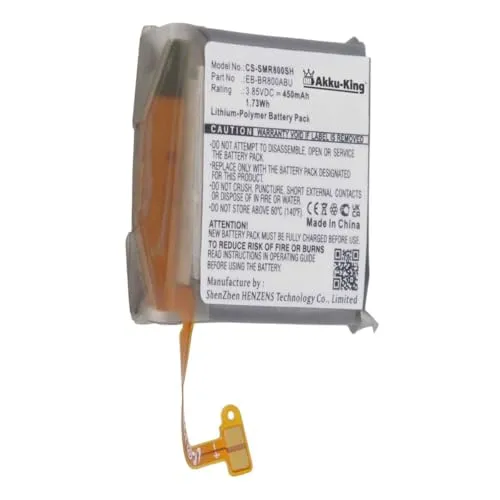 Akku kompatibel mit Samsung EB-BR800ABU, GH43-04855A - Li-Polymer 450mAh - für Galaxy Watch 46mm, SM-R800, SM-R805
