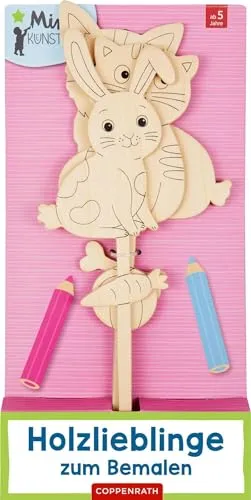 Holzlieblinge zum Bemalen: Hund, Katze, Hase (Mini-Künstler)
