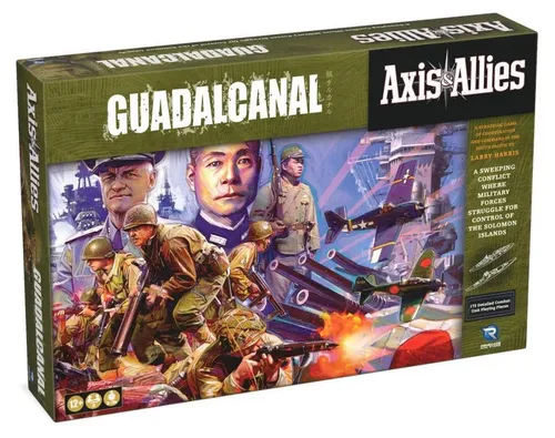 Axis & Allies: Guadalcanal – WWII Strategie Brettspiel - Gesellschaftsspiel für 2 Spieler, mit aktualisierten Miniaturen und Regelbuch. Erlebe intensive Naval, Air & Ground Warfare im Pazifik!