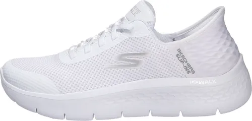 Skechers Damen GO Walk Flex Grand Entry Sneaker, White, 41 EU - Damen-Sneaker mit Hands Free Slip-ins für müheloses Anziehen. Exklusive Fersenkissen und ULTRA GO-Dämpfung sorgen für optimalen Komfort und Halt.