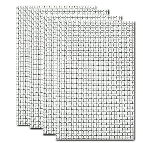 Gerawoo Drahtgitter Feinmaschig aus 304 Edelstahl – 4 Stücke, 210 x 300 mm - Hochwertiges Drahtgitter aus rostfreiem 304 Edelstahl, ideal für Lüftungs- und Insektenschutz. Langlebig und leicht anpassbar – perfekt für vielseitige Anwendungen.