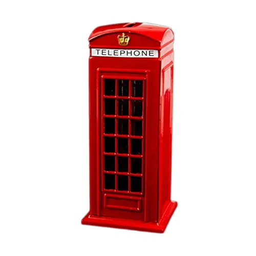 Große Telefonzelle Spardose Münze Druckguss Sparschwein London Souvenirs Rote Telefonzelle Spardose aus Druckguss Metall