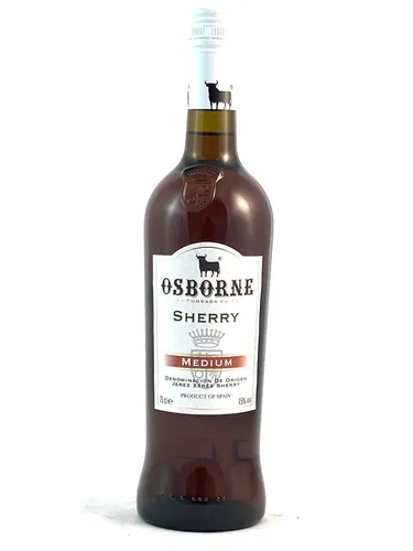 Osborne Sherry Medium - Sonstige Spirituosen, ein klassischer Sherry mit einzigartigem Geschmack und traditionellem Ausbau im Solera-System für konstante Qualität.