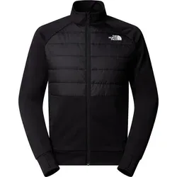 The North Face Reaxion 2.0 Fleece Hybrid Full Zip Jacket - Funktionsjacke in Schwarz, Größe M; bietet Stretch und ist ideal für Roadrunning; aus 100% recyceltem Polyester für umweltbewusste Sportler.