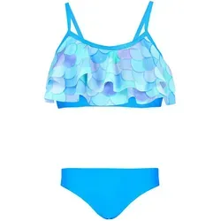 Aquarti Bustier-Bikini Aquarti Mädchen Bikini Set Bustier Bikinislip Zweiteiliger Badeanzug blau|grün 128