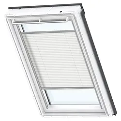 VELUX Plissee-Faltstore weiß manuell FHL Y85 1016S - Jalousien & Rollos, halbtransparente Plissees aus hochwertigem Aluminium und Polyester, ideal für alle Wohnräume und sorgen für angenehmes Licht.