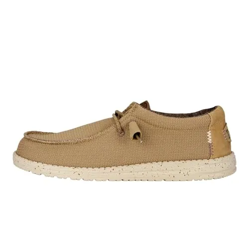 Hey Dude Wally Sport MESH Brown 44 - Slipper & Mokassins für Herren mit herausragender Atmungsaktivität und Flex & Fold Technologie für optimalen Komfort bei jedem Schritt.