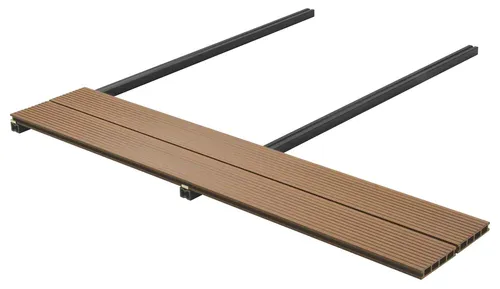 vidaXL Terrassendielen WPC, 56 Stück, 15x400 cm - Elegante anthrazitfarbene Terrassendielen aus WPC für stilvolle Außenbereiche. Ideal für temporäre Anwendungen, einfach zu installieren und pflegeleicht – die perfekte Wahl für deine Terrasse.