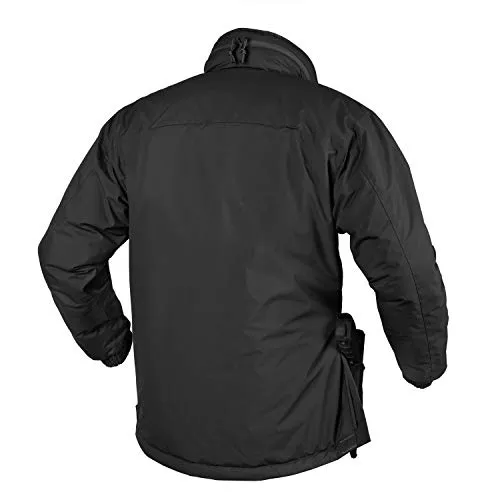 Helikon-Tex Husky Taktische Winterjacke – Schwarz, Größe M - Funktionsjacke für Polizei und operative Dienste, mit CLIMASHIELD® APEX 100G Isolierung für optimale Wärme. Helmkompatible Kapuze und zahlreiche Taschen für beste Funktionalität.
