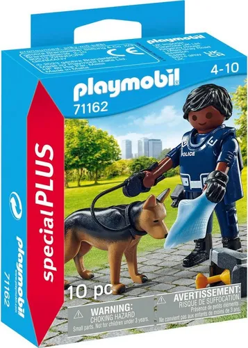 Playmobil® Polizist mit Spürhund (71162), Special Plus Konstruktions-Spielset, Made in Europe