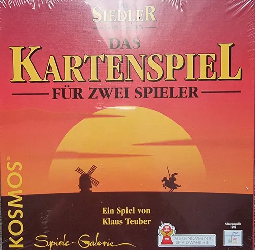 Die Siedler von Catan Kartenspiel von 1995 mit Holzspielsteinen Rarität von Kosmos