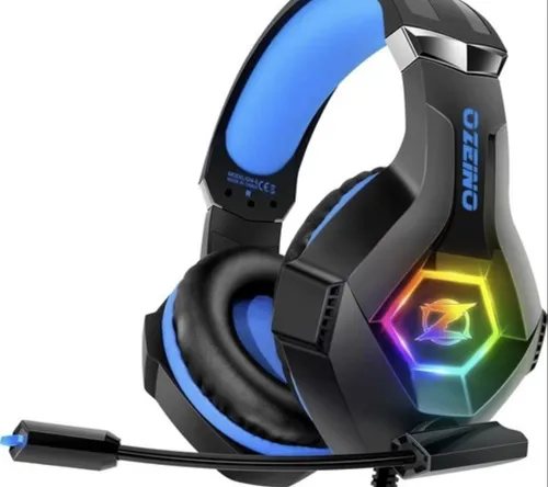 Ozeino Gaming Headset - PS4/PS5/PC, 3D Surround Sound, Noise Cancelling Mikrofon und RGB Beleuchtung für optimales Spielerlebnis