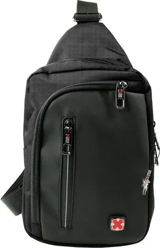 Travel N Meet Umhängetasche Sling Bag schwarz Herren ORD4227S - Body- & Crossover-Bags, stylische und praktische Umhängetasche für Herren mit verstellbarem Tragegurt und viel Stauraum.