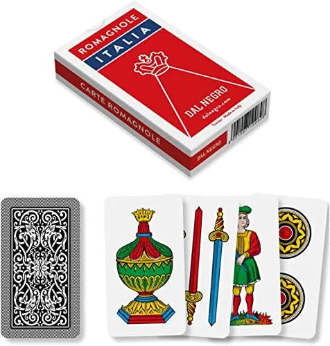 Dal : Romagnole Plastifizierte italienische Spielkarten * Deck mit 40 Karten *