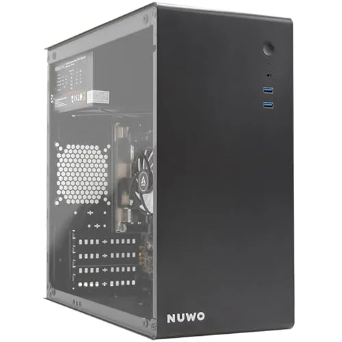 eXtremeBit PRO Computer PC zusammengebaut, Prozessor Core i3-14100, 32 GB RAM, 500 GB SSD, WiFi, Bluetooth, Win 11 Pro, Office 2021 - Schwarz