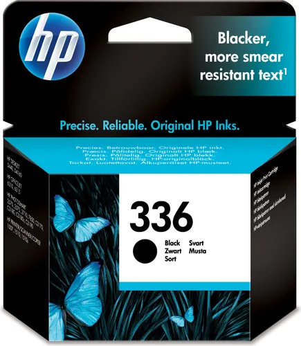 HP 336 (C9362EE#301) - Tintenpatrone schwarz - Druckerpatronen für HP Drucker, liefert kräftigen Text in Laserqualität und schützt vor Verschmieren durch Textmarker. Ergiebigkeit: ca. 220 Seiten.