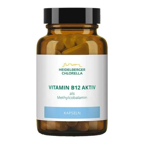 Heidelberger Chlorella Vitamin B12 aktiv Kapseln - 60 Stück - Hochwertige Kapseln zur gezielten Unterstützung der täglichen Vitalstoffversorgung. Ideal für eine bewusste Ernährung. Hergestellt in Deutschland.