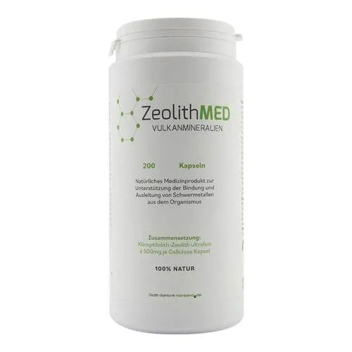 Zeolith MED Detox Kapsel 200 Stück - Nahrungsergänzungsmittel zur natürlichen Ausleitung von Schadstoffen. Das Vulkanmineral bindet Schwermetalle und unterstützt die Entgiftung ohne Stoffwechselbelastung.