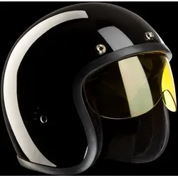 Bandit Jet Steck Visier, gelb für Männer - Motorrad-Headsets mit Steckbefestigung, kurze Form und 3D-geformtem Design für optimalen Tragekomfort und Sicherheit.