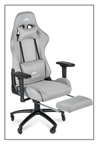 ELITESEATS Gaming-Stuhl Ergonomisch [TESTSIEGER] - Ergonomischer Gaming-Stuhl mit atmungsaktivem Alcantara-Bezug, 4D-Armlehnen und Fußstütze – ideal für lange Gaming-Sessions und Homeoffice mit 150 kg Belastbarkeit.