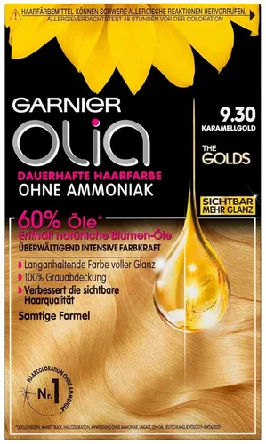 Garnier Olia Permanente Coloration 9.30 Karamellgold (Blond) - 1 Stück