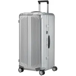 Samsonite Lite-Box Alu Trunk 80cm mit 4 Rollen + GRATIS HOTELGUTSCHEIN - Premium Trolley aus eloxiertem Aluminium mit leisen Rollen, TSA-Schloss und großzügigem Innenraum. Nutzen Sie den GRATIS Hotelgutschein für einen Kurzurlaub zu zweit!