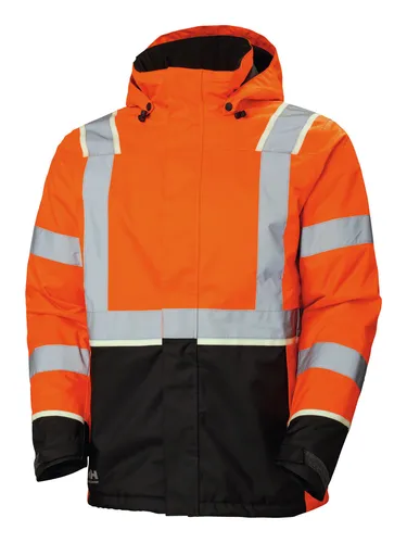 Helly Hansen Warn-Winterjacke, orange, Größe L - Jacken & Parkas, hochsichtbare Winterjacke für optimale Sicherheit und Wärme bei kaltem Wetter