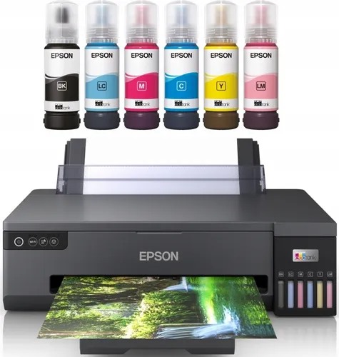 EPSON L18050 A3+ Fotodrucker mit WiFi - Tintenstrahldrucker mit extrem niedrigen Fotodruckkosten und der Fähigkeit, randlose Fotos in nur 12 Sekunden zu drucken. Ideal für kreative Projekte und hohe Druckauflagen.