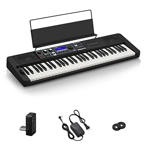 Casio CT-S500 CASIOTONE Keyboard - 61 anschlagdynamische Tasten, Bluetooth Audio & MIDI, ideal für kreative Musiker und Live-Performances