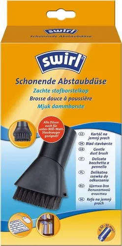Swirl Schonende Abstaubdüse - Staubsaugerdüse mit weichem Bürstenkranz 32-35mm, ideal für empfindliche Oberflächen und kompatibel mit vielen Marken