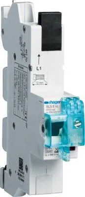 Hager HTS116E SLS-Schalter 1 polig E 16A - Sonstige Elektroinstallationsartikel, einpoliger SLS-Schalter mit 16A für Sammelschiene QuickConnect, bietet hohe Sicherheit durch Multifunktionsverschluss und ist ideal für professionelle Installationen.