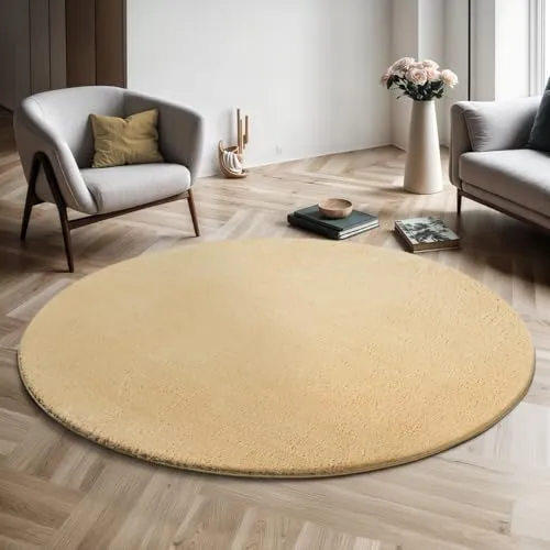 the carpet Relax Moderner Flauschiger Kurzflor Teppich - Teppiche für Wohnzimmer, Schlafzimmer oder Flur. Waschbar bis 30 Grad, super soft und mit rutschfester Unterseite für sicheren Halt – ideal auch für Kinderzimmer.