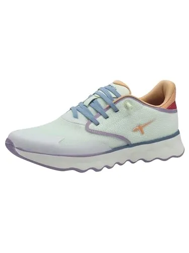 Tamaris Schnürer Damen Vegan Sportlich Grün, EU 37 - Damen-Sneaker aus veganen Materialien, mit herausnehmbarer Sohle für höchsten Komfort und flacher Sohle für vielseitige Anlässe. Ideal für umweltbewusste Fashion-Liebhaber!