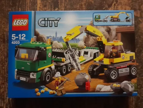LEGO® CITY 4203 Grubenbagger mit Transporter NEU ungeöffnet RARITÄT